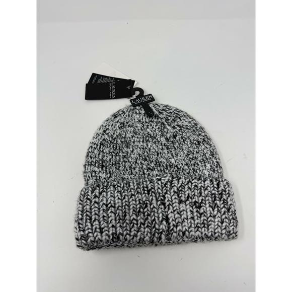 Ralph Lauren Women\'s Black/White Beanie One Size